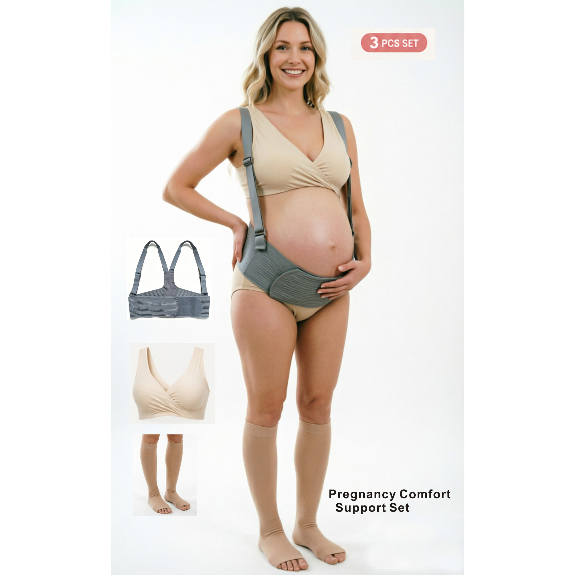 Nursing Bra Sleep - Ensemble essentiel de maternité 3 pièces