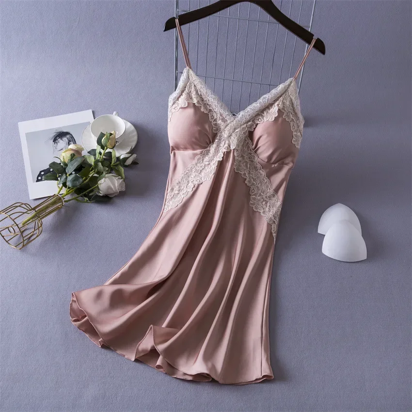 Chemise de nuit en Satin pour  - Babydoll Chemise Night avis et prix