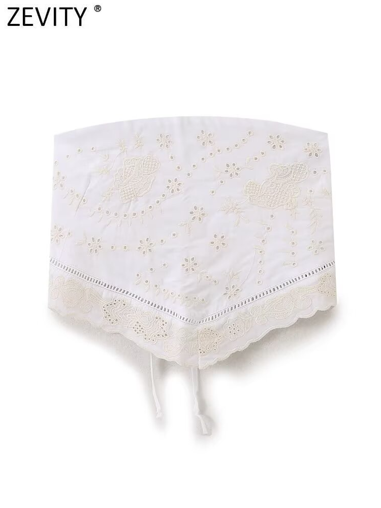 Zevity-Chemisier Brodé Sans Br - Strapless Bra Backless avis et prix